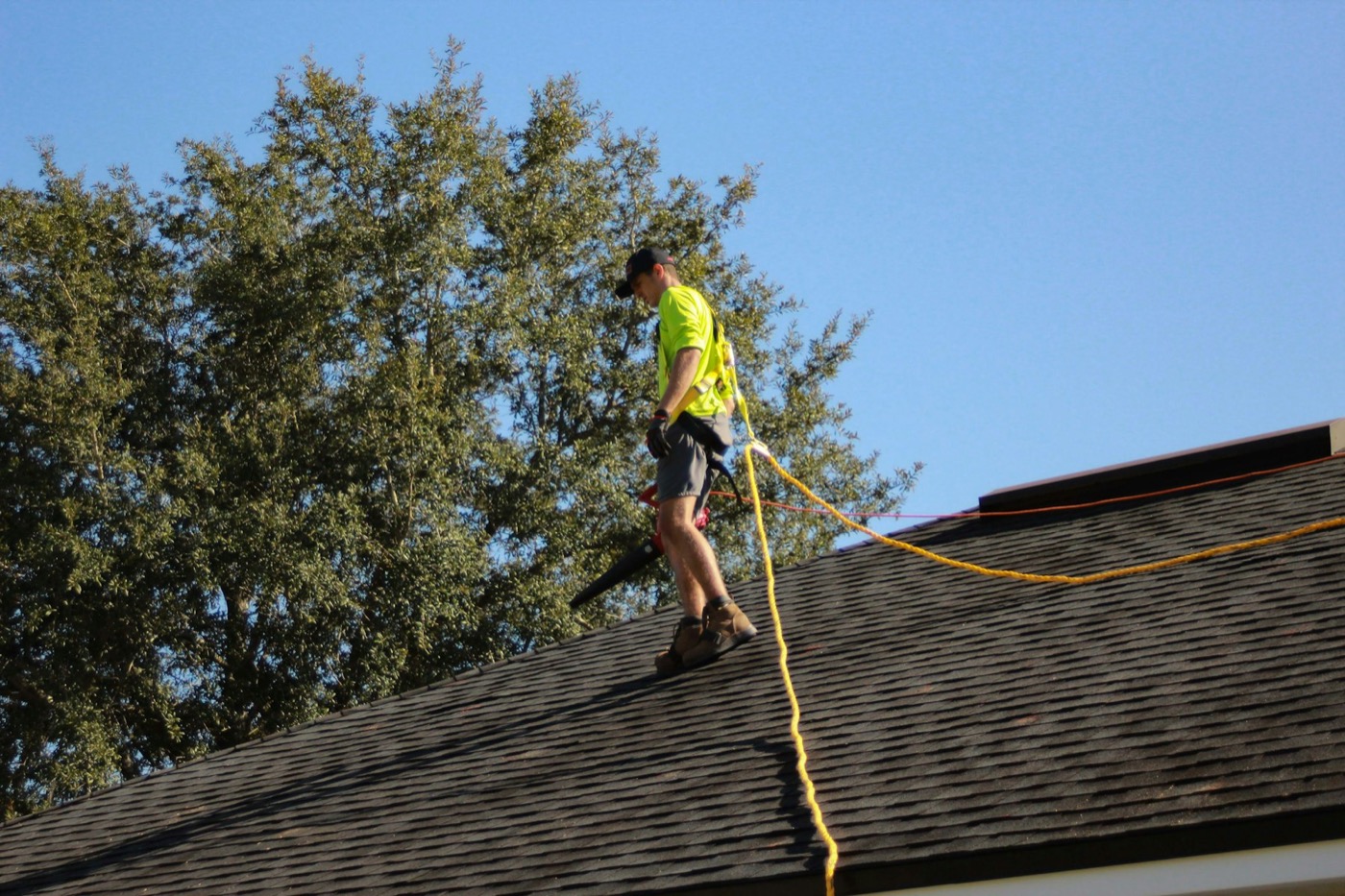 Old roof before re-roofing